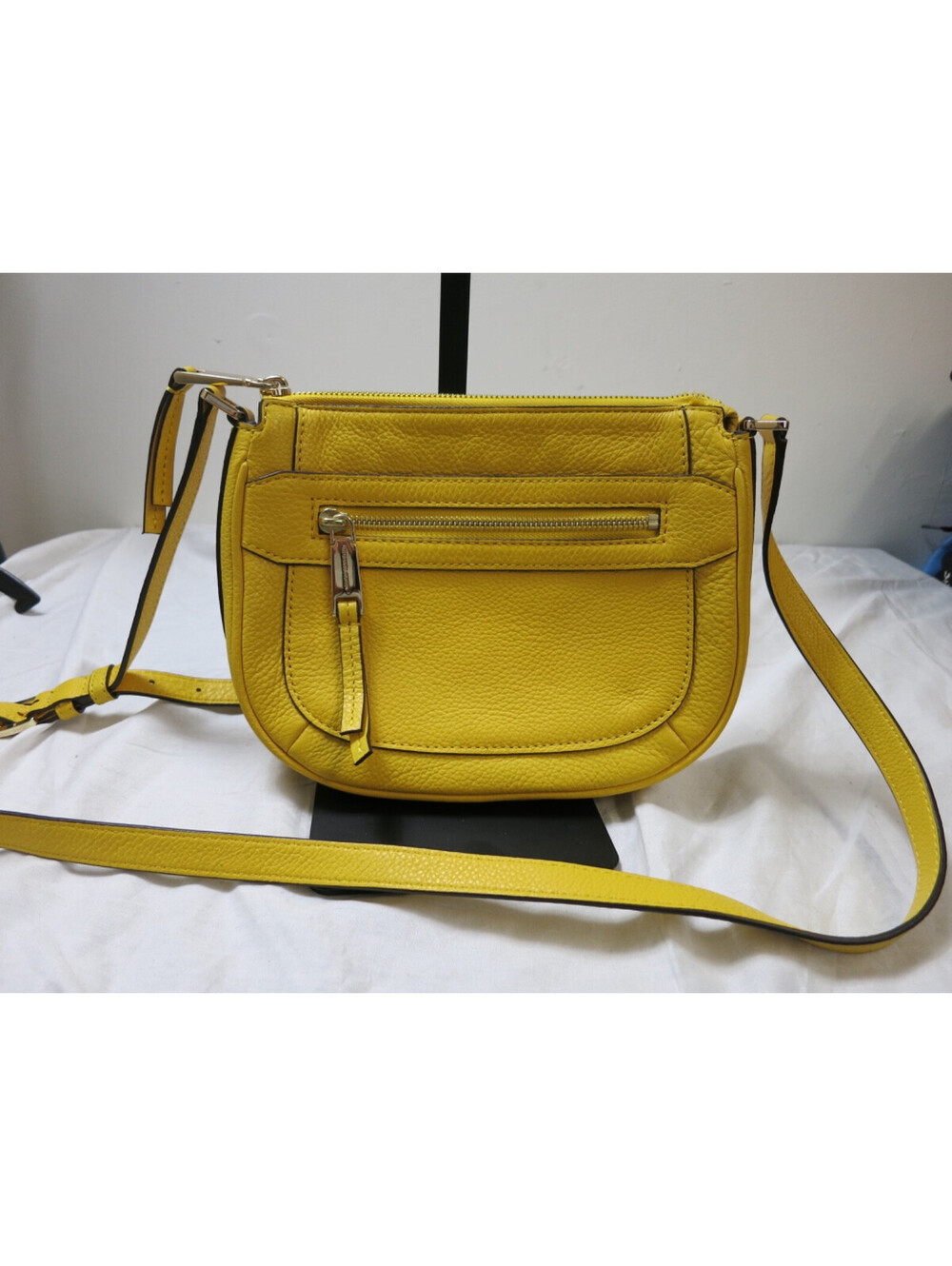Michael Kors leather yellow crossbody bag purse